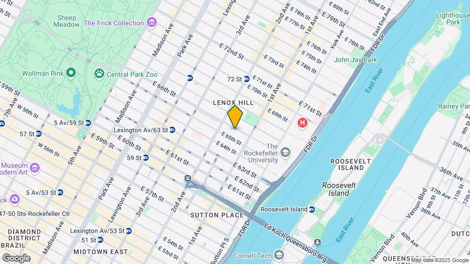 328 East 66th Street Map and Location Details