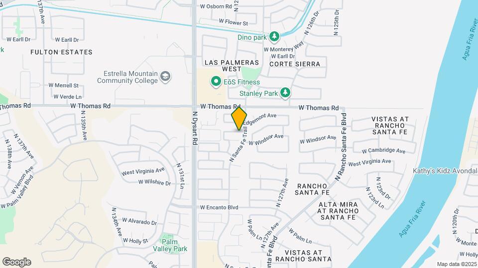 12809 W Roanoke Ave Map and Location Details