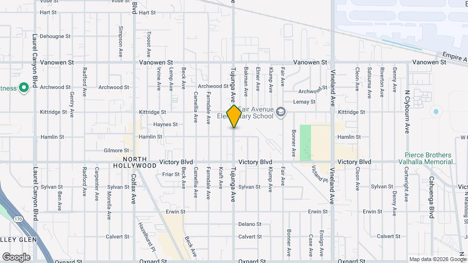 6504 Tujunga Ave Map and Location Details