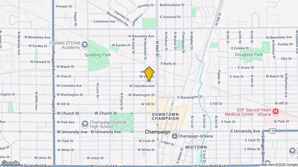 110 W Columbia Ave Map and Location Details