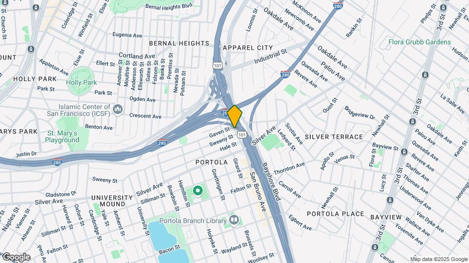 2308 San Bruno Ave Map and Location Details