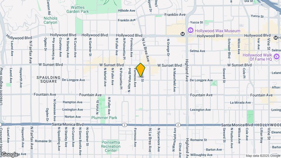 1401 N Detroit St Map and Location Details