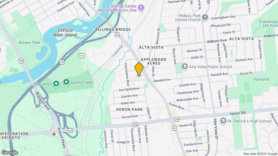 1173 Rockingham Av Map and Location Details