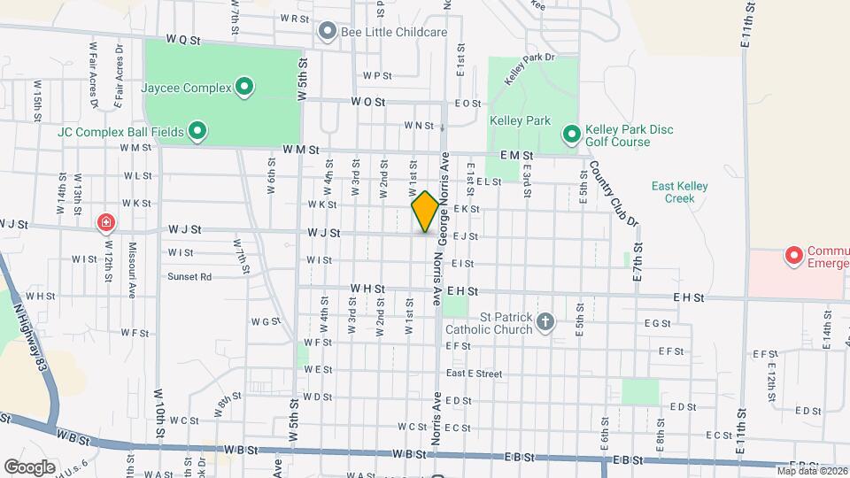 108 W J St Map and Location Details