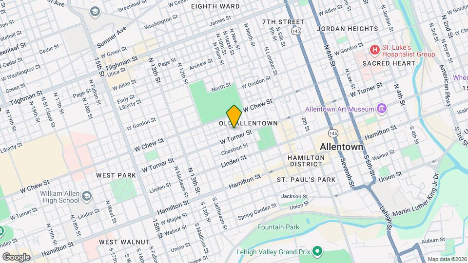 212 N Peach St Map and Location Details