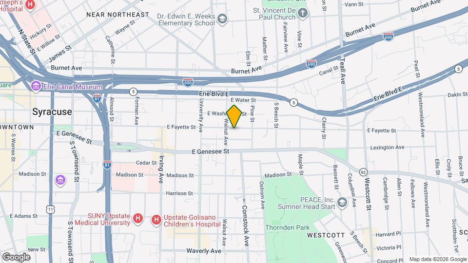 1210-1214 E Fayette St Mapa y Detalles de la Ubicación