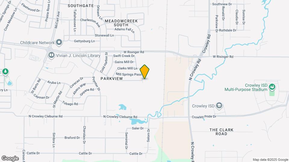 9001 Mossy Creek Ln Map and Location Details