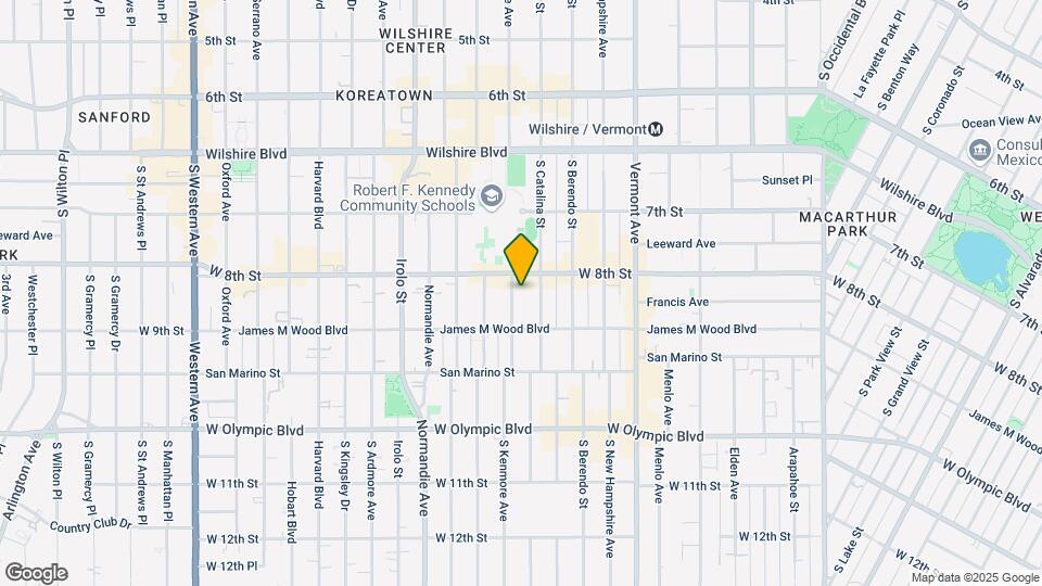 820 S Kenmore Ave Map and Location Details