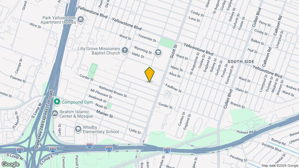 3810 Lehall St Map and Location Details