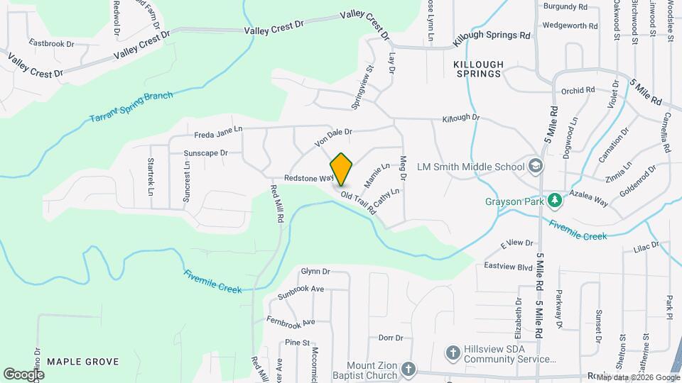 844 Old Trail Rd Map and Location Details