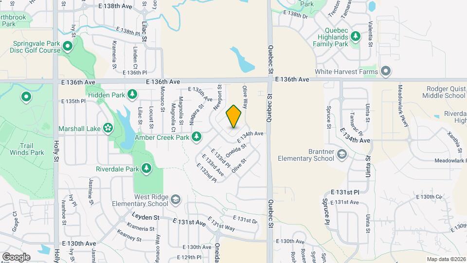 13420 Oneida Ln Map and Location Details