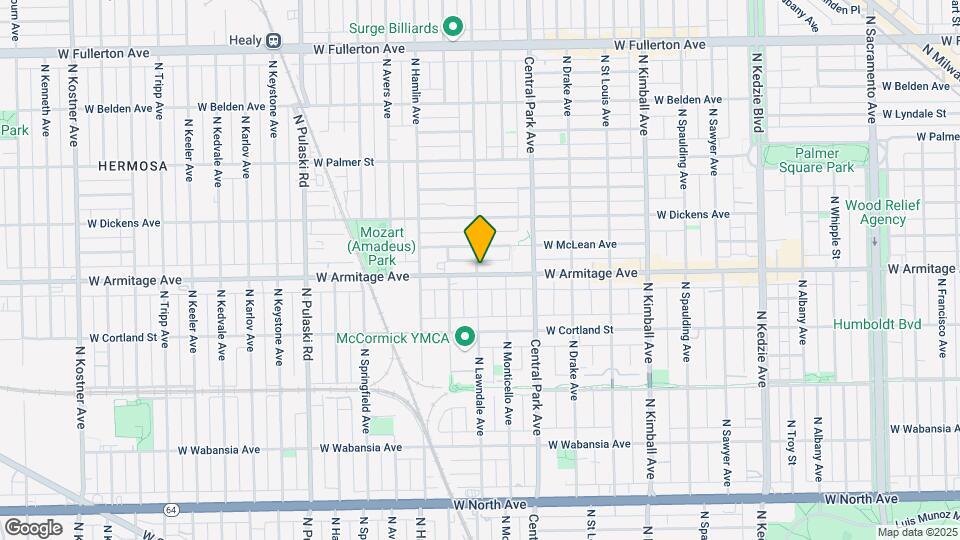 3658 W Armitage Ave Map and Location Details