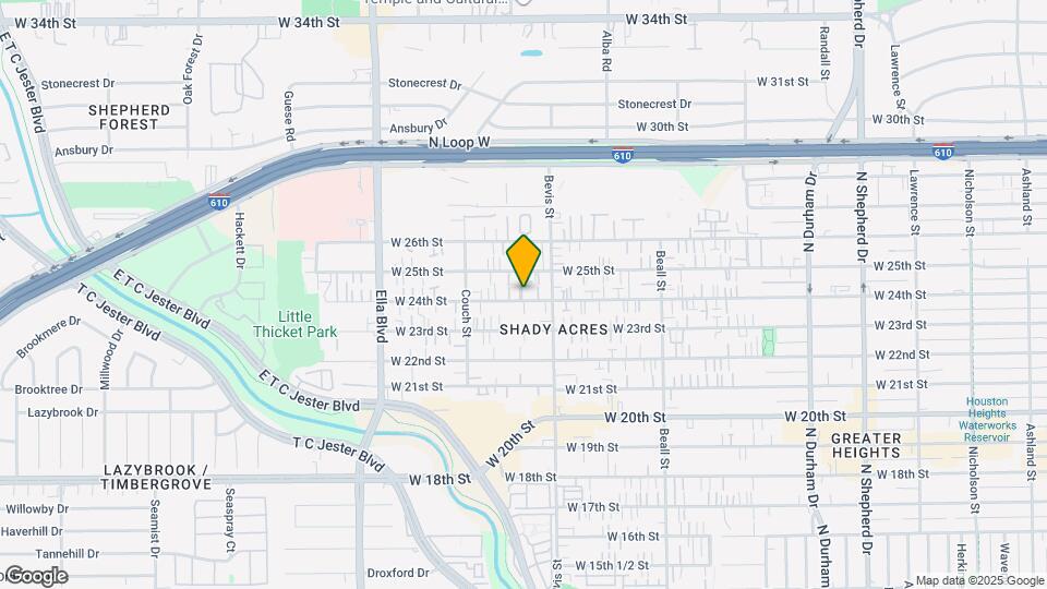 1325 W 24th St Map and Location Details