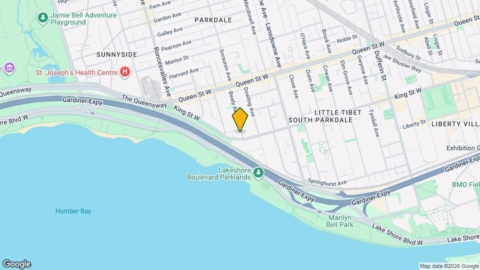 1500 King St W Map and Location Details