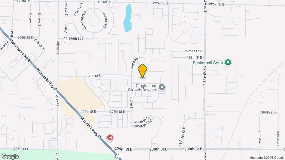 1502 200th St Ct E Map and Location Details