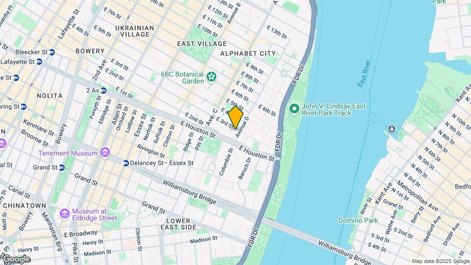 15 Avenue D Mapa y Detalles de la Ubicación