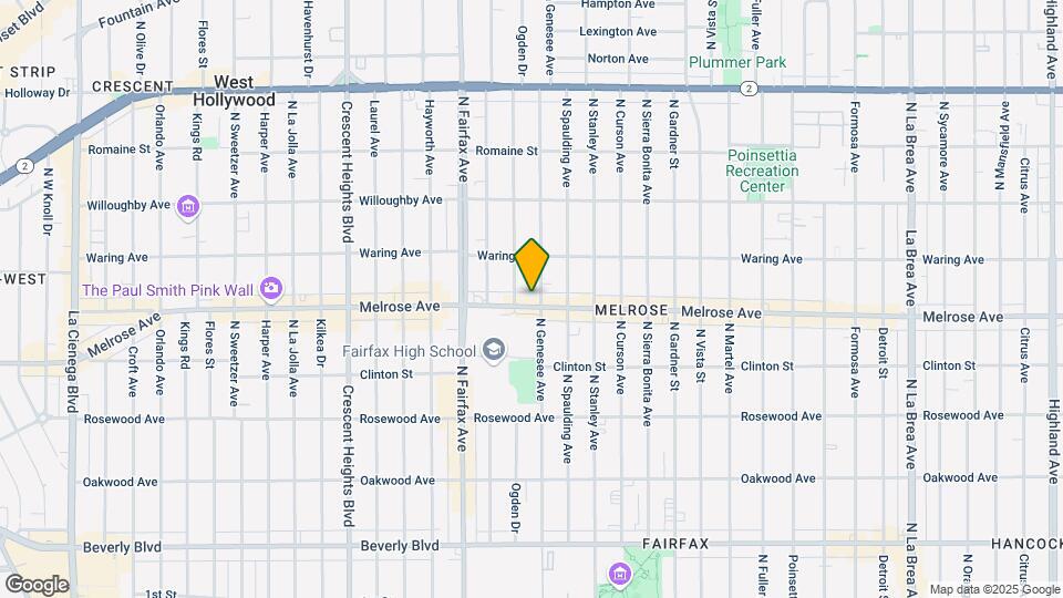 7763 Melrose Ave, Unit 2 Map and Location Details