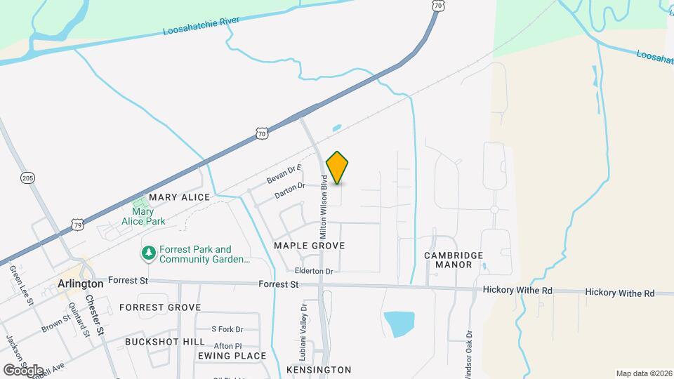 6401 Rutherford Cir Map and Location Details