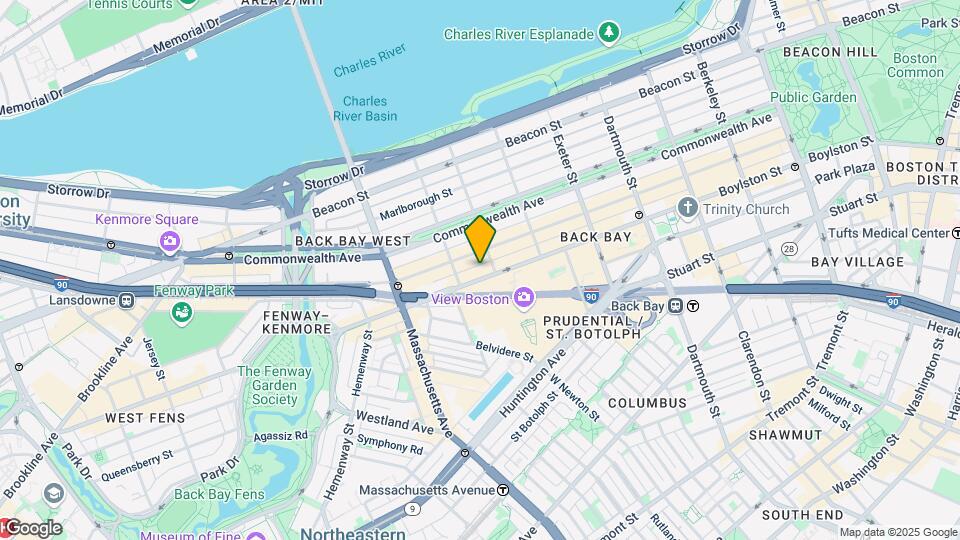 913 Boylston St Map and Location Details