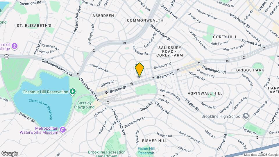 1812 Beacon St, Unit 2 Map and Location Details