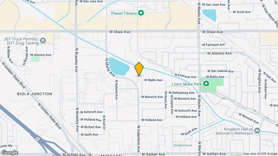 4494 N Valentine Ave Map and Location Details
