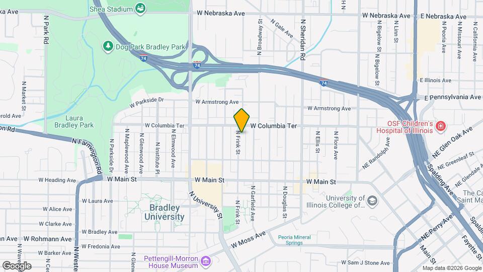 1220 N Frink St Map and Location Details