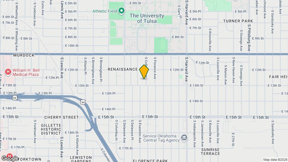 1236 S College Ave Map and Location Details