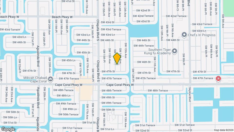 4615 SW 14th Pl Map and Location Details