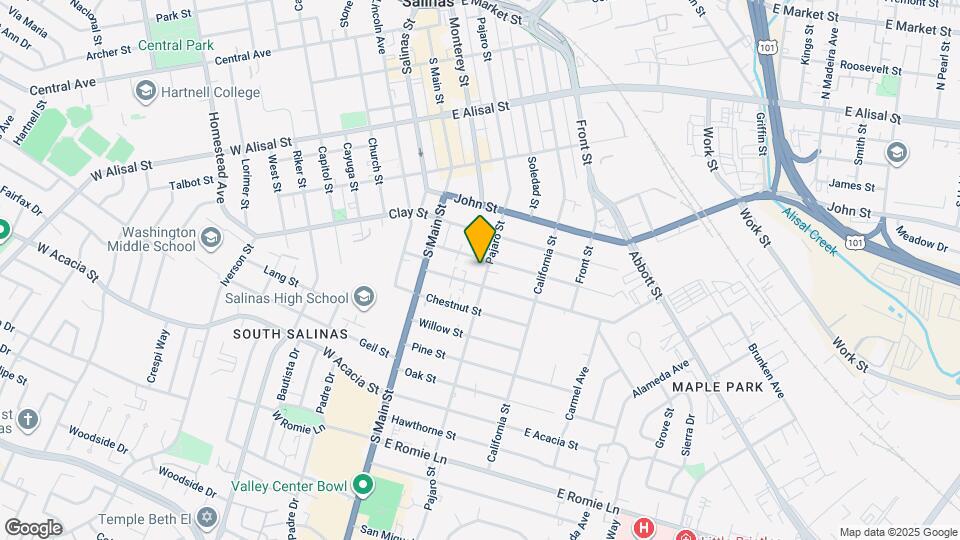 610 Pajaro St Map and Location Details