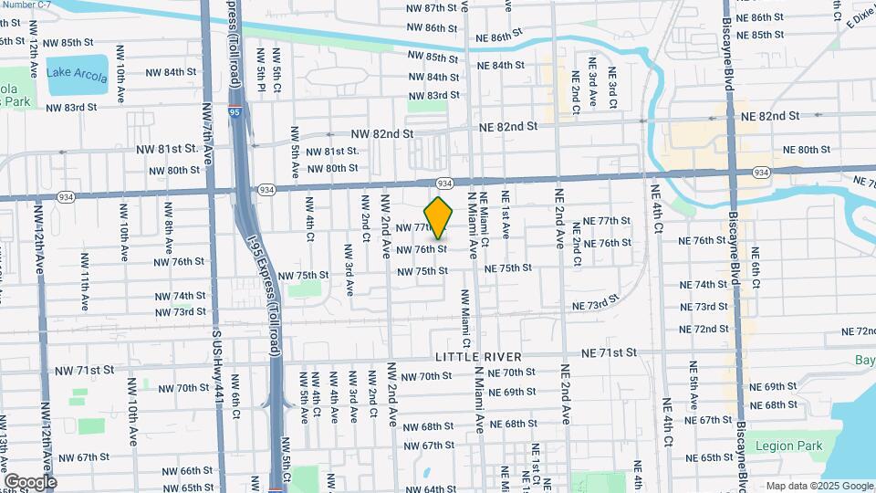 71 NW 76th St Map and Location Details