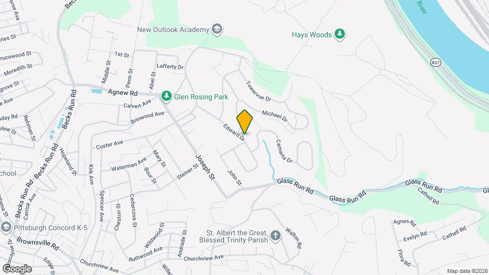 1053 Edward Dr Map and Location Details