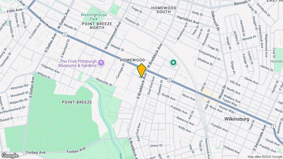 204-204 S Braddock Ave Map and Location Details