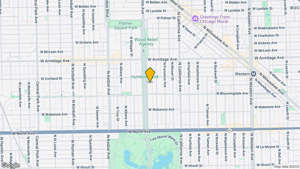 1835 N Humboldt Blvd, Unit 1B Mapa y Detalles de la Ubicación