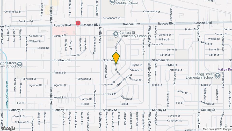 7935 Zelzah Ave Mapa y Detalles de la Ubicación
