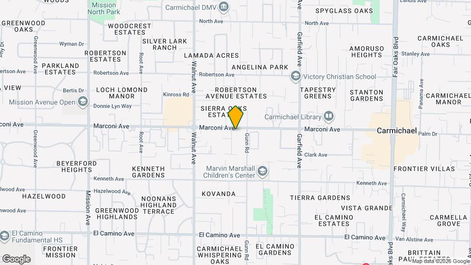 5228 Marconi Ave Map and Location Details