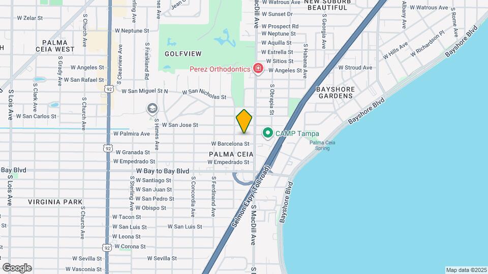 3112 W Palmira Ave Map and Location Details