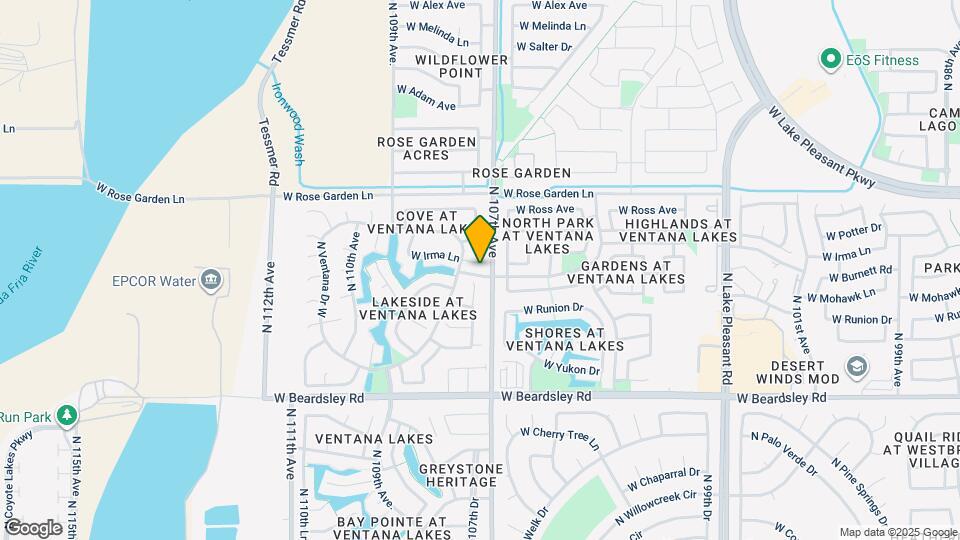 10717 W Irma Ln Map and Location Details