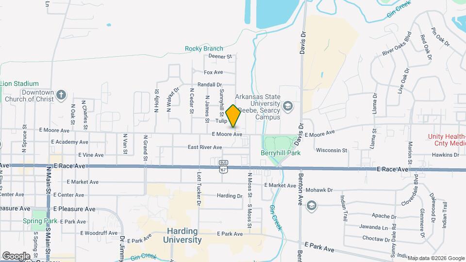 1510 E Moore Ave Mapa y Detalles de la Ubicación