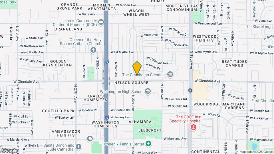 2250 W Glendale Ave Map and Location Details