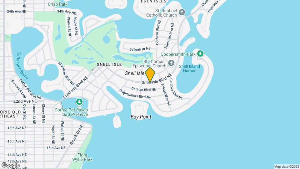 1033 Snell Isle Blvd NE Map and Location Details