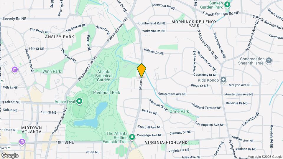 1269 Monroe Dr NE Map and Location Details