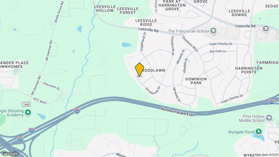 9017 Erinsbrook Dr Map and Location Details