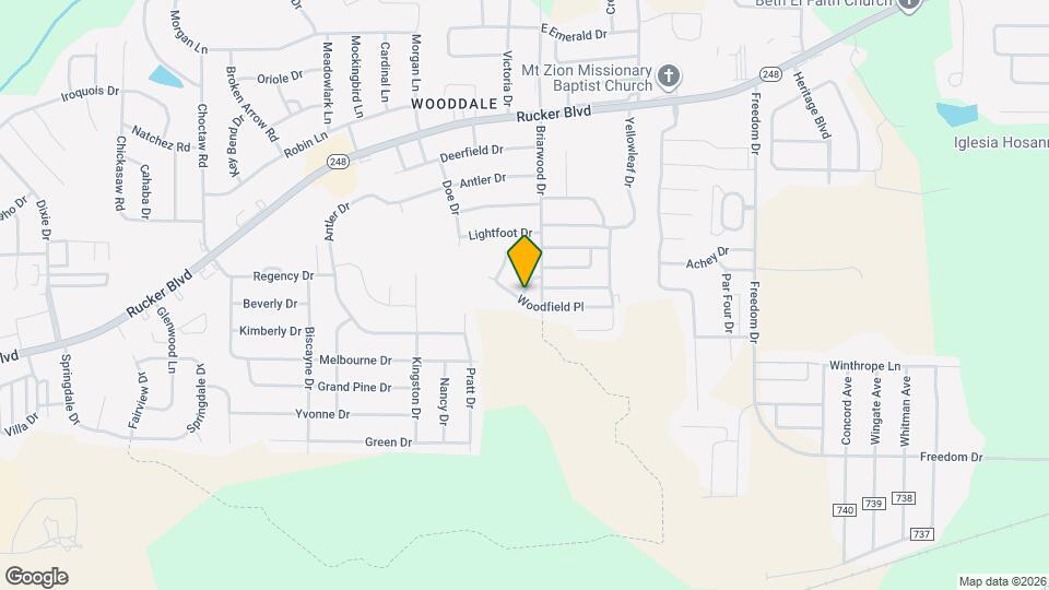 104 Pineridge Dr Map and Location Details