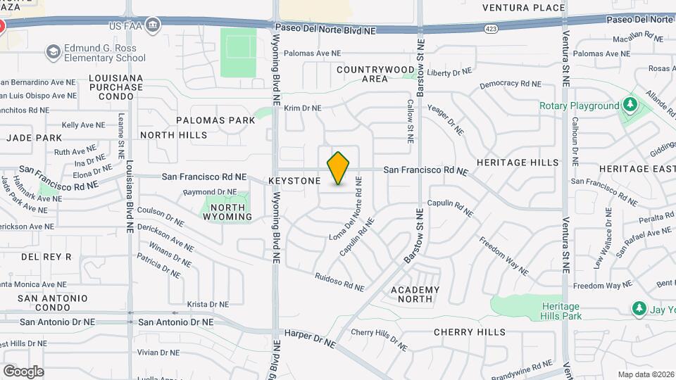 8121 Shannon St NE Map and Location Details