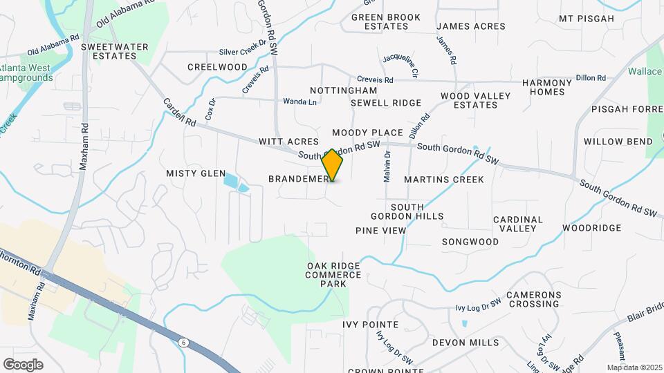 1729 Brandemere Dr SW Map and Location Details
