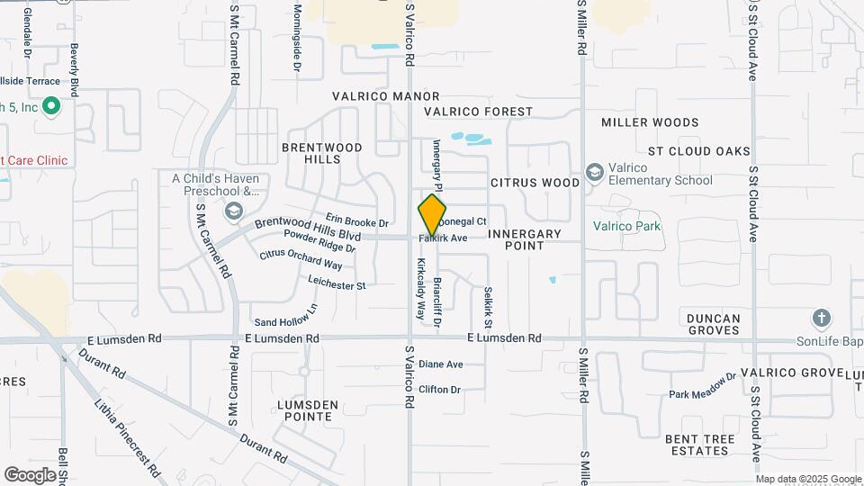 802 Briarcliff Dr Mapa y Detalles de la Ubicación