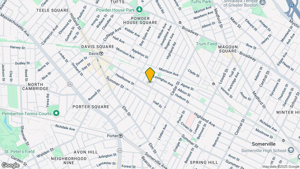 327 Highland Ave, Unit 1 Map and Location Details