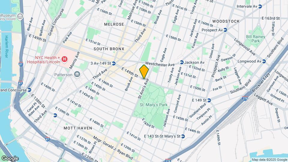 554 E 149th St Mapa y Detalles de la Ubicación