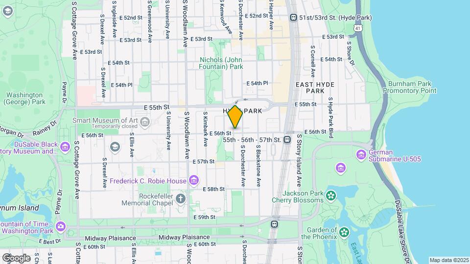 1365 E 56th St Map and Location Details