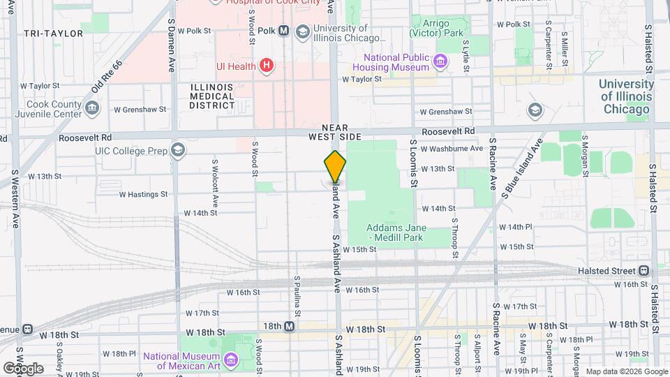 1320 S Ashland Ave Map and Location Details